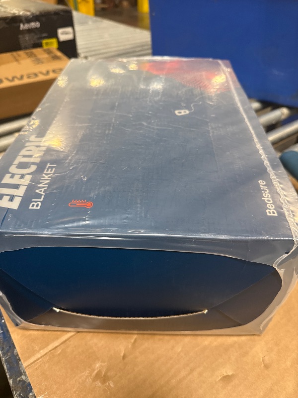 Photo 1 of ** FACTORY SEALED**Bedsure Electric Blanket King Size - Thick Striped Flannel Electric Blanket with Dual Control, Heating with 10 Heat Settings & 10 Time Settings, 8 hrs Timer Auto Shut Off (90x100 inches, Grey)