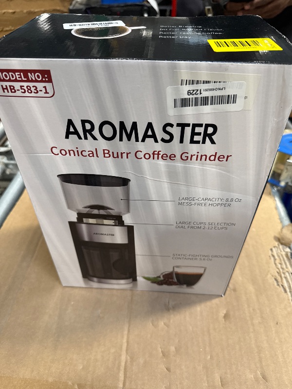 Photo 1 of ** UNKNOWN FUNCTIONALITY **Burr Coffee Grinder,25 Grind Settings,Premium Black