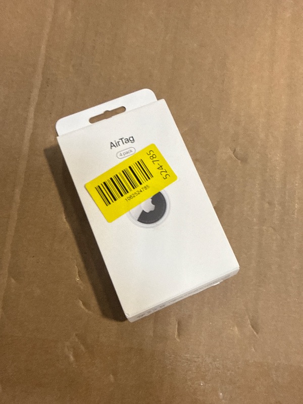 View 3 of **NEW*** Apple AirTag (1st Generation) - 4 Pack. Keep Track of and find Your Keys, Wallet, Luggage, Backpack, and More. Simple one-tap Set up with iPhone or iPad, Bluetooth