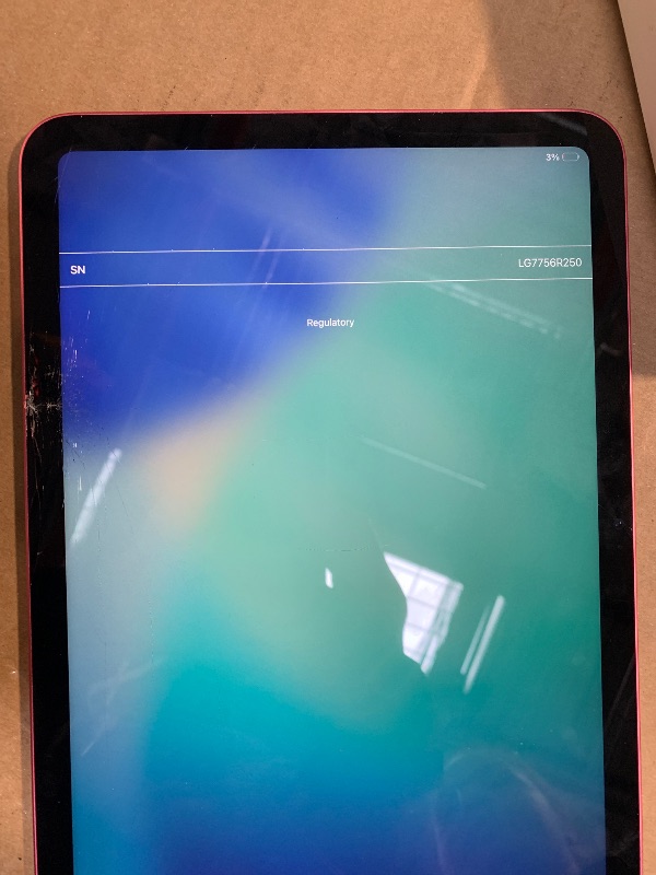 Photo 1 of ***BROKEN SCREEN*** Apple iPad 11-inch: A16 chip, 11-inch Model, Liquid Retina Display, 128GB, Wi-Fi 6, 12MP Front/12MP Back Camera, Touch ID, All-Day Battery Life — Pink