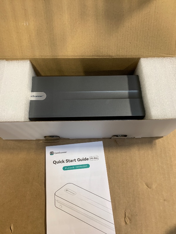 Photo 1 of ***UNKNOWN FUNCTIONALITY***
CamScanner P1 Pro Thermal Printer, Large Format Portable Bluetooth Inkless Printer with 1 Roll Paper 8.5x11 Inch, Compatible with iPhone ? Computer,Home Office Essentials