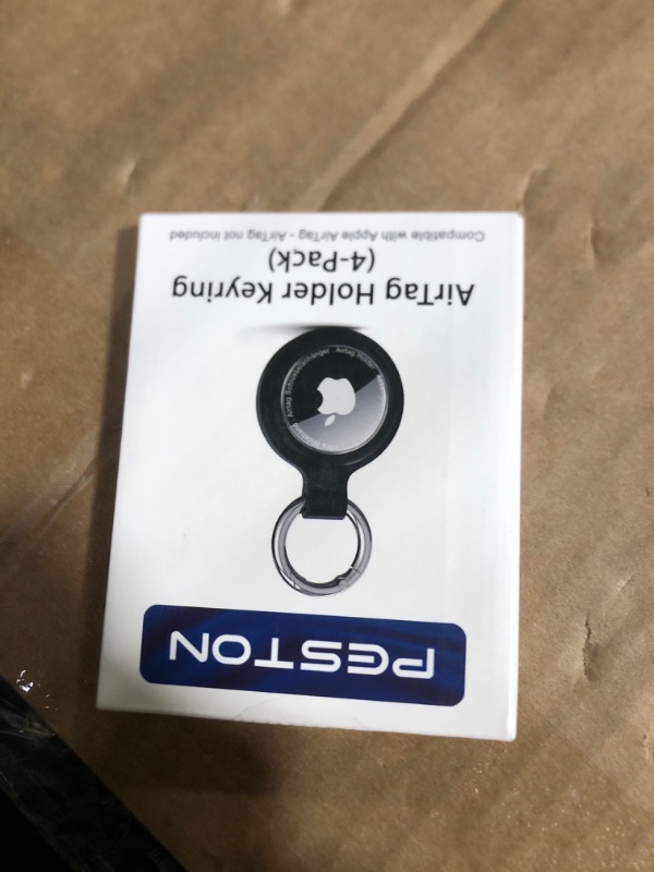 Photo 1 of [4-Pack] Case for Apple AirTag Holder Keychain – IPX6 Waterproof, Anti-Lost, Scratch-Resistant Case for Air Tag – for Keys, Pets, Luggage