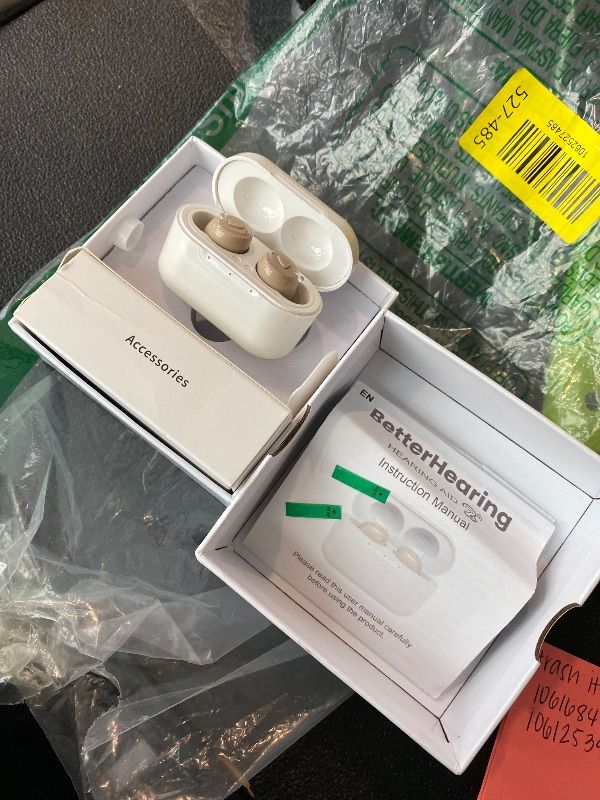 Photo 1 of **Similar item**
OTC Hearing Aids Rechargeable Wireless – Small In-Ear CIC Hearing Aids for Seniors & Adults 18+ with Mild to Moderate Hearing Loss | Smart Noise Reduction, Clear Comfort-Fit Invisible Earbuds (Pair)