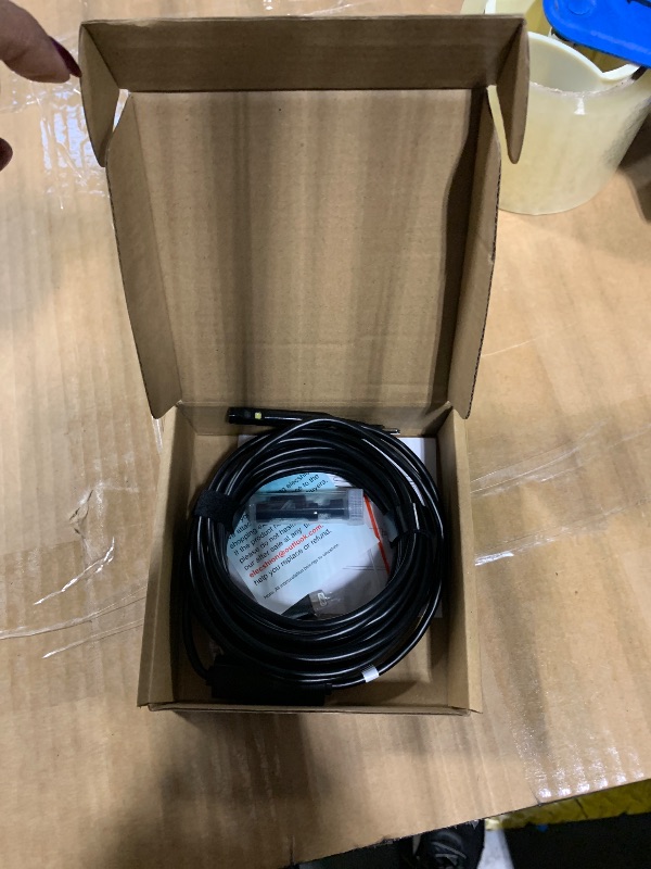 Photo 1 of [Dual-Lens] Endoscope Camera with Light, 1920P HD Borescope with 8+1 Adjustable LED Lights, IP67 Waterproof 16.5FT Semi-Rigid Snake Cord Inspection Camera for iPhone, iPad and Android Phone (Type C)