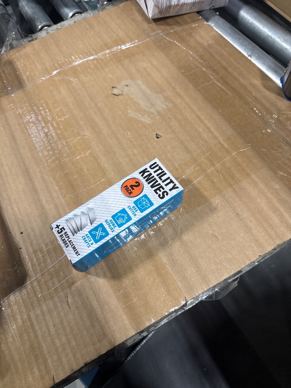 Photo 1 of **MISSING ONE**
INTERNET'S BEST Premium Utility Knife Set | Retractable Box Cutter with Rubber Handle | Heavy-Duty Cutting for Cardboard, Carpet, Plastic | Retractable Blade | Includes 2 Razor Knives & Extra Blades