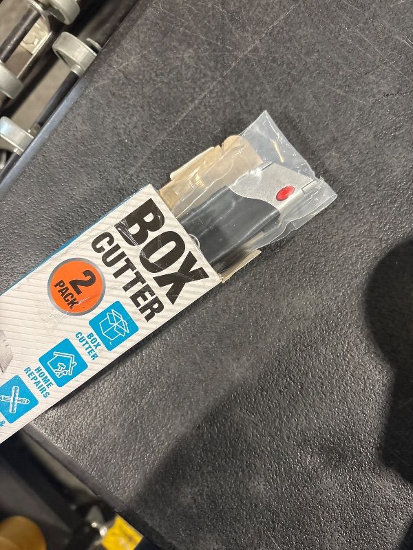 Photo 1 of **MISSING ONE**
INTERNET'S BEST Premium Utility Knife Set | Retractable Box Cutter with Rubber Handle | Heavy-Duty Cutting for Cardboard, Carpet, Plastic | Retractable Blade | Includes 2 Razor Knives & Extra Blades