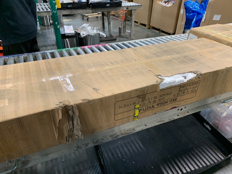 Photo 1 of **PARTIAL SET/check clerk comments**Tribesigns 85.8-Inch L-Shaped Executive Office Desk with File Drawers & Storage Cabinet, Professional Corner Computer Desk Extra Large Business Workstation with Adjustable Shelves (White&Walnut)