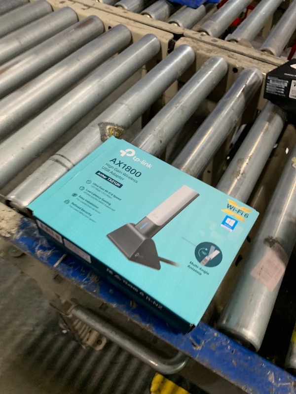 Photo 1 of **MISSING PARTS**
TP-Link AX1800 WiFi 6 USB Adapter for Desktop PC (Archer TX21UH) Wireless Network Adapter with 2.4GHz, 5GHz, MU-MIMO, OFDMA, High Gain Dual Band 5dBi Antenna, WPA3, Supports Windows 11/10