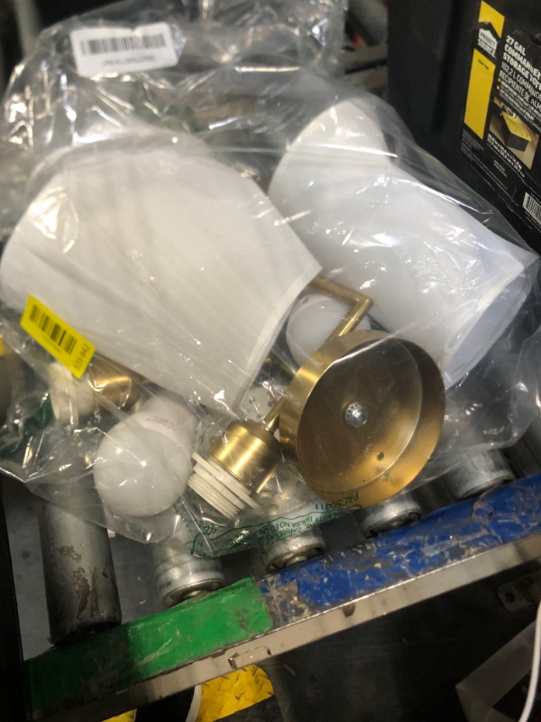 Photo 1 of ***MAJOR DAMAGE*** JKEYES Battery Operated Wall Sconces Set of Two, Gold Cordless Wall Sconce with 10000mAh RGB Dimmable Detachable Rechargeable Bulbs, 12 Colors Sconces Wall Decor for Bedroom Living Room Hallway