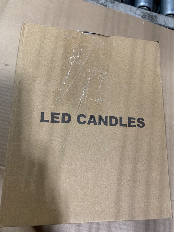 Photo 1 of ***ONLY 2****GenSwin Gray Glass Battery Operated Flameless Led Candles with 10-Key Remote and Timer, Real Wax Candles Warm White Flickering Light for Home Decoration