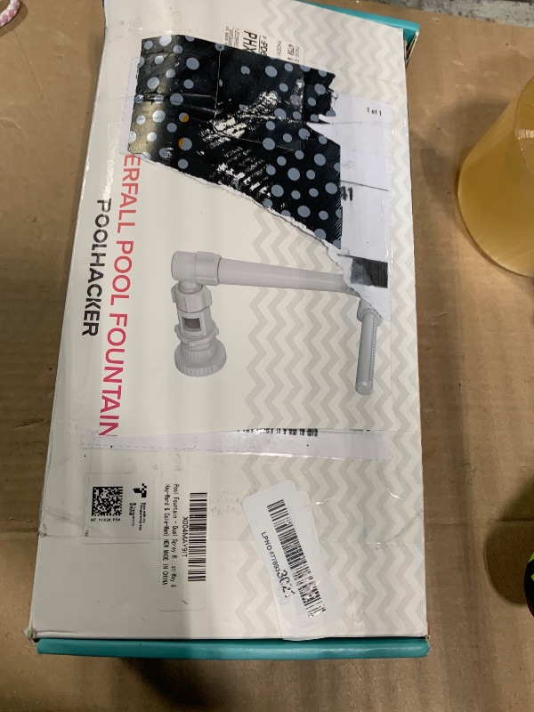 Photo 1 of [Patent Pending] 2025 Upgrade Pool Fountain - Dual Spray Water Fountains for Above Ground/Inground Pools, 2-in-1 Adjustable Waterfall Pool Sprinkler Fountain