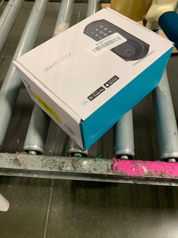 Photo 1 of **missing parts*Veise VE06-H Smart Front Door Lock Set, App Control, Keyless Entry Deadbolt with Lever Handle, Electronic Digital Touchscreen Keypad, Auto Lock, Easy Install, Matte Black