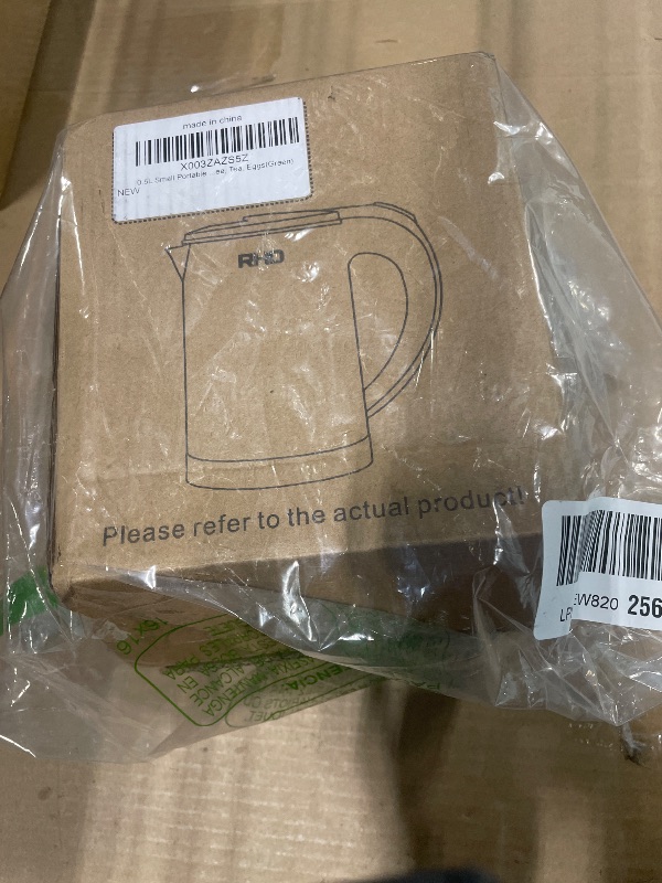 Photo 1 of 0.5L Small Portable Electric Kettles for Boiling Water, Stainless Steel Travel Kettle, Fast Boil Teapot, Boil-Dry Protection & Auto Shut-Off, Perfect For Traveling Cooking, Coffee, Tea, Eggs(Green)