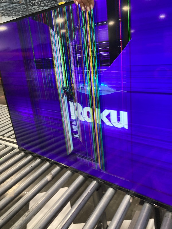 Photo 1 of **BROKEN DOSENT COME WITH REMOTWE*******FINAL SALE **USE FOR PARTYS*&*&*Roku Smart TV 2025 – 55-Inch Select Series, 4K HDR TV – Roku TV with Enhanced Voice Remote – Flat Screen LED Television with Wi-Fi for Streaming Live Local News, Sports, Family Entert