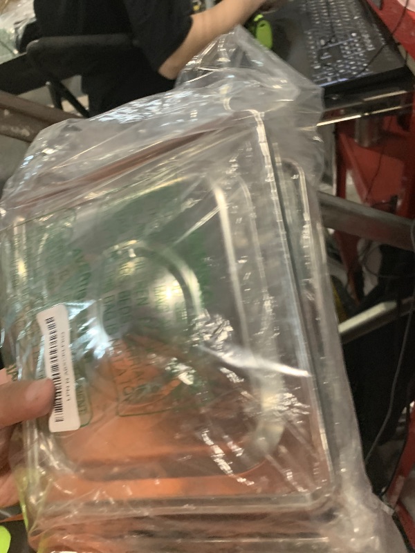 Photo 1 of 10 Pack 1/6 Size Steam Table Pan Covers Universal Handled Food Pan Lid Stainless Steel Pan Lid with Handle Restaurant Commercial Hotel Food Pan Cover 7 x 6.5 Inch for Fruits Vegetables