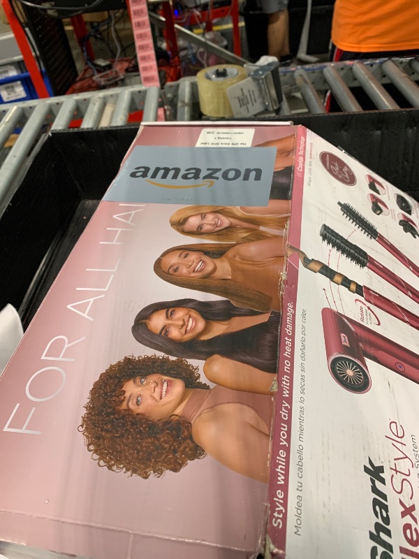 Photo 1 of ******USED FINAL SALE@@@!!! MISSING PICES&&**Shark FlexStyle Air Styling & Drying System, Powerful Hair Dryer Brush & Multi-Styler with Auto-Wrap Curlers, Diffuser, Paddle Brush, Round Brush, Concentrator Attachment, Black Cherry, HD457CR