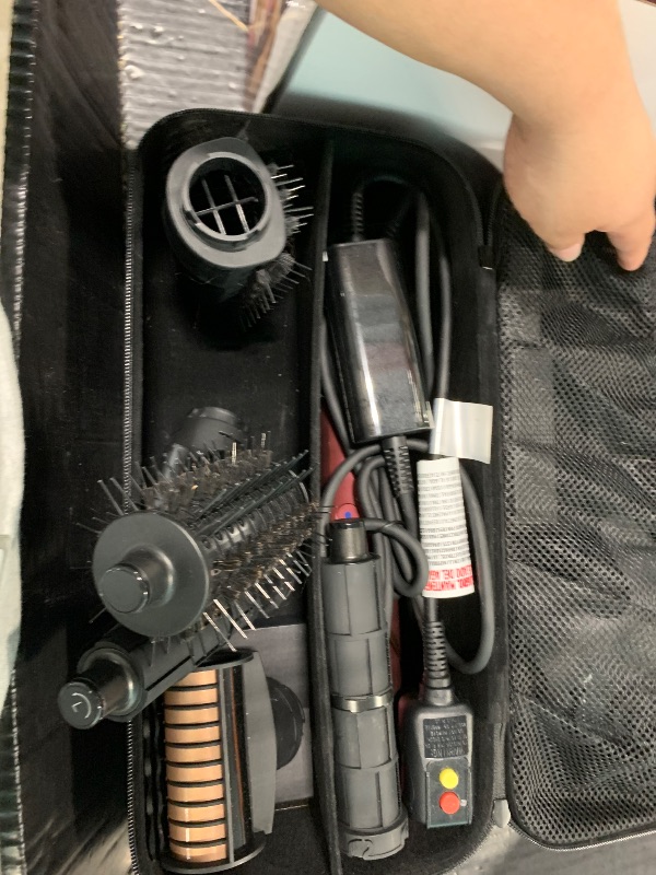 Photo 1 of ******USED FINAL SALE@@@!!! MISSING PICES&&**Shark FlexStyle Air Styling & Drying System, Powerful Hair Dryer Brush & Multi-Styler with Auto-Wrap Curlers, Diffuser, Paddle Brush, Round Brush, Concentrator Attachment, Black Cherry, HD457CR