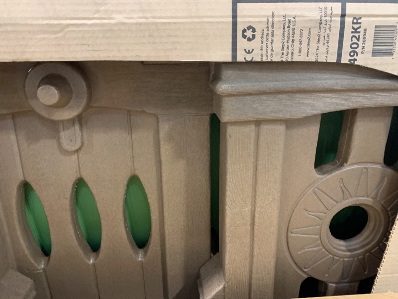 Photo 1 of ***MISSING SLIDE**FINAL SALE***Step2 Woodland Climber II Kids Playset, Ages 2 –6 Years Old, Toddler Slide and Climbing Wall, Outdoor Playground for Backyard, Sturdy Plastic Frame, Easy Set Up