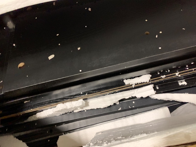 Photo 1 of **MISSING PIECES**FINAL SALE&&&***Tribesigns Tall Bookcase Black Bookshelf, 70.8” Large Bookcases Organizer with LED Lights, Heavy Duty Free-Standing Library Bookshelf with 5-Tier Storage Shelves for Living Room, Bedroom (Black)