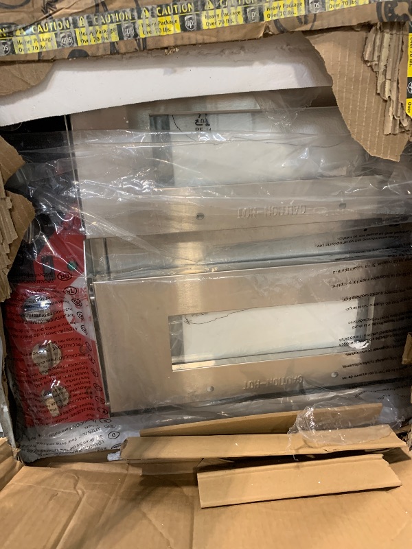 Photo 1 of **DAMAGED DOOR*****DENTS  AND SCRATCHES**FINAL SALE***PYY Indoor 16in Pizza Oven - Double Decker Electric Pizza Ovens Countertop with Pizza Stone, 60-Min Ring Timer, for Home and Restaurant Commercial, 3200W, ETL Listed