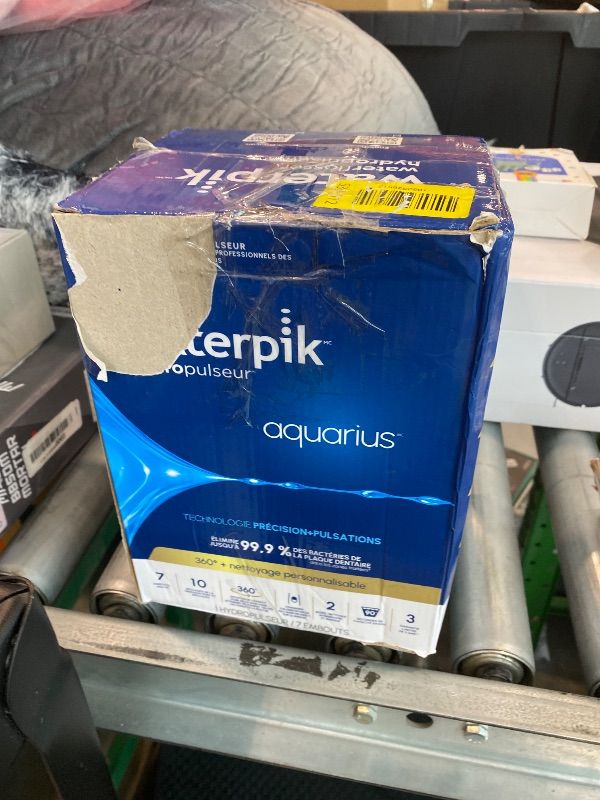 Photo 1 of **MISSING PARTS**
Waterpik Aquarius Water Flosser For Teeth Cleaning, Gums, Braces, Dental Care, Electric Power With 10 Settings, 7 Tips For Multiple Users And Needs, ADA Accepted, White WP-660, Packaging May Vary