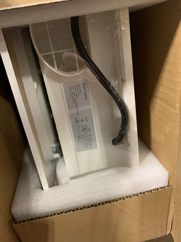 Photo 1 of *UNTESTED*
BSEED Bathroom Exhaust Fan with Bluetooth Speaker & Heater, 1800W Dual-Heat, 230 CFM, 3CCT+5-Color RGB Light, Negative Ion, Wall Control