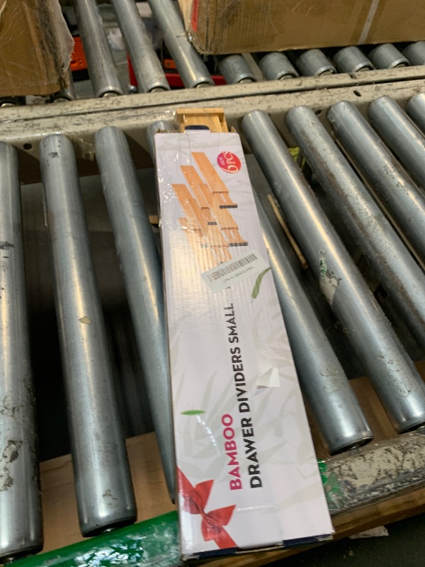 Photo 1 of ** SOLD AS IS NO RETURN/REFUNDS**SEE COMMENTS!
VaeFae 6-Pack Bamboo Drawer Dividers – Adjustable 14"-19.1" (Fits 15"-18" Drawers ONLY), Spring-Loaded Expandable Organizer for Kitchen, Bedroom, Office & Bathroom, MUST MEASURE Before Purchase