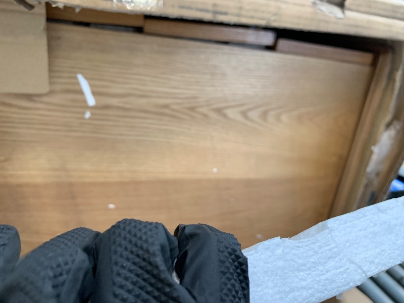 Photo 1 of ** VERY USED/ DAMAGE ** LITTLE TREE Fully Assembled End Table, Narrow Bedside Table with 3 Drawers, Vintage Nightstand for Small Spaces, Living Room, Bedroom, Natural Color