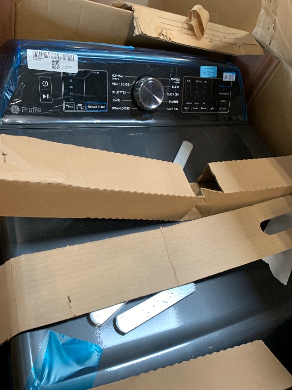 Photo 1 of ** USED/ UNTESTED** GE Profile™ 7.4 cu. ft. Capacity Smart aluminized alloy drum Gas Dryer with Sanitize Cycle and Sensor Dry