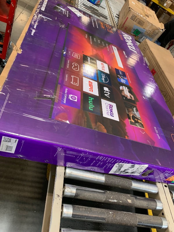 Photo 1 of ** TESTED FUNCTIONAL/ ACCESORIES INCLUDED** Roku Smart TV – 65-Inch Plus Series, Mini-LED TV – RokuTV with Enhanced Voice Remote – Flat Screen 4K QLED Television with Dolby Vision & Wi-Fi for Streaming Live Local News, Sports