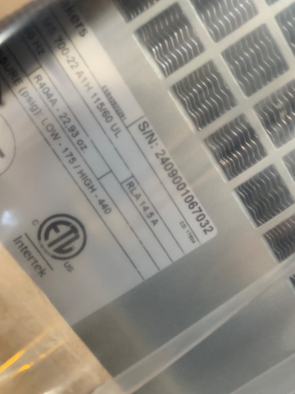 Photo 1 of ** FACTORY SEALED ** ITV Ice Makers SPIKA MS 400-22 SPIKA Air-Cooled Ice Maker, self-contained, Half dice Cube-Style, 22" W, 432 lb. production/24 hr, Smart Electronic Control Board, Smart Water Distributor, 115v/60/1-ph
