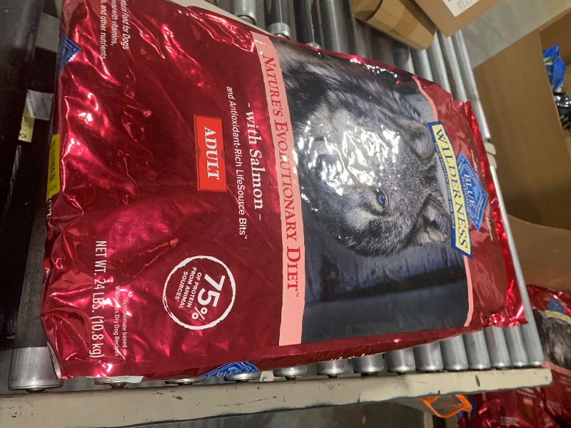 Photo 1 of ** EXPIRED/ NO RETURNS** Blue Buffalo Wilderness Adult High-Protein Dry Dog Food Natural Salmon with Wholesome Grains