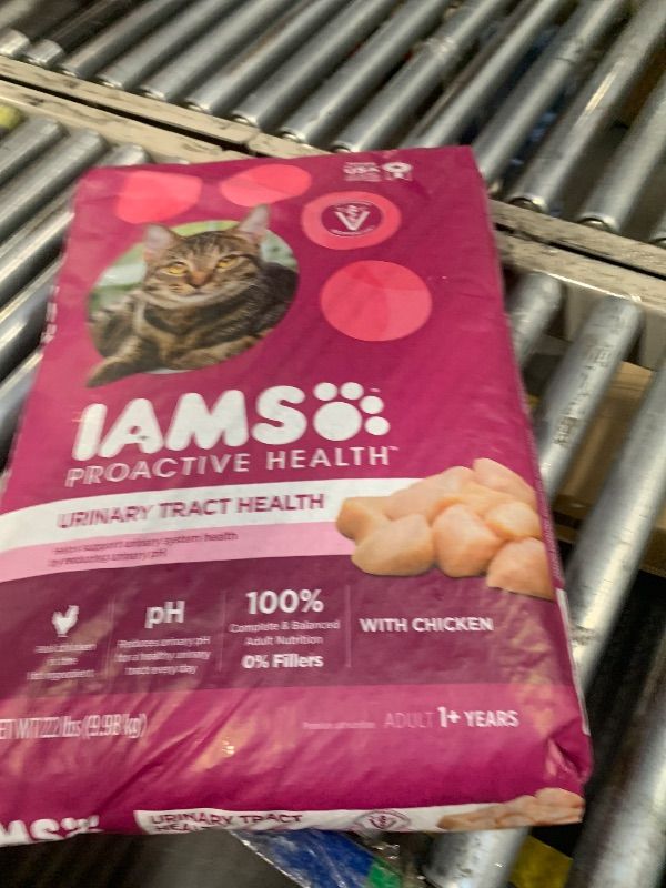Photo 1 of ** EXPIRED NO RETURNS** IAMS Proactive Health Dry Cat Food, Urinary Tract Health, Adult Cat Food Dry Recipe with Chicken, 22 lb. Bag