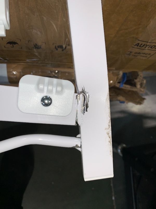 Photo 1 of ***SOLD AS PARTS*** Baby Gates with Cat Door - Auto Close 29.5"-48.4" Safety Metal Dog Pet Gate for Doorway, Stairs, House, Walk Through Child Gate with Pet Door, includes 4 Wall Cups and 2 Extension Pieces