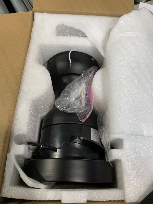Photo 1 of ** MISSING HARDWARE** NKPU 36inch Ceiling Fans with Lights and Remote/App Control, Flush Mount Ceiling Fan with Reversible Dc Motor RGB Dimmable Light, Noiseless White Modern Small Ceiling Fan for Bedroom Indoor/Outdoor
