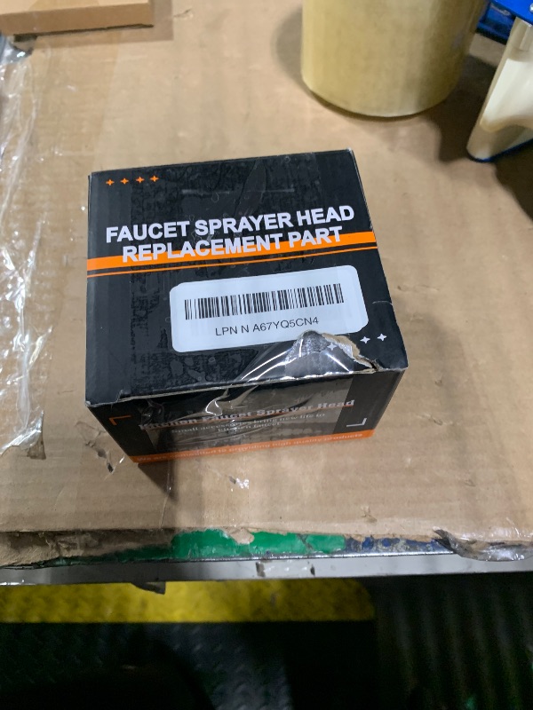 Photo 1 of ** SOLD AS IS NO RETURN/REFUNDS**
Kitchen Faucet Sprayer Head Replacement - Pull Down Faucet Spray Head with 15 Adapters, Pull Out Faucet Sprayer Nozzle, 3 Function Kitchen Tap Spray Spout Part Connector, Chrome