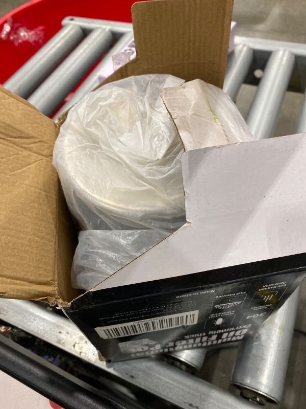 Photo 1 of *MINOR DAMAGE - USED*
DIY HOME Bacon Grease Container, 1.8L / 61fl oz Cooking Oil Storage Strainer Oil Filter with Fine Mesh Strainer 304 Stainless Steel Grease Can for Kitchen Fat Storage