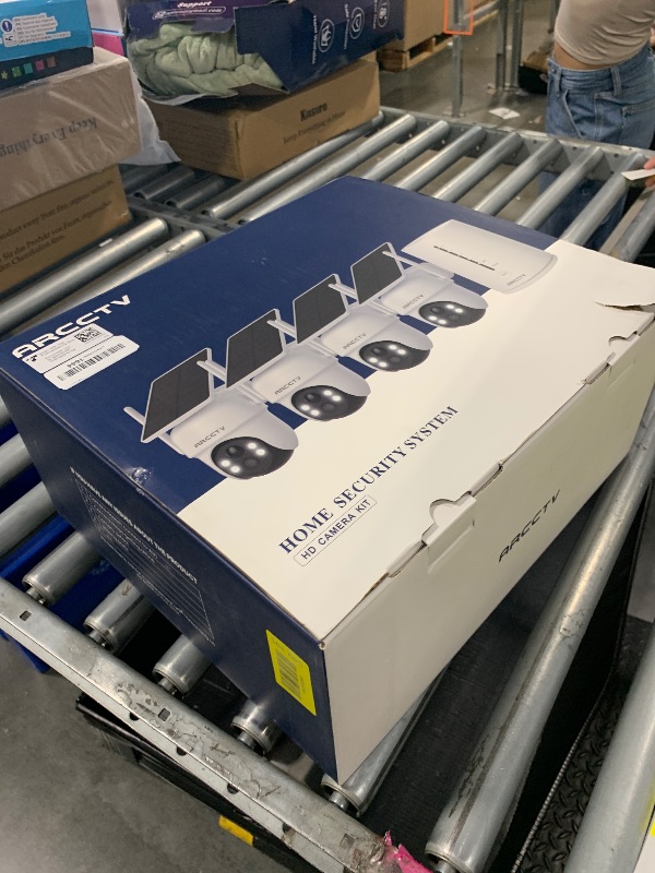 Photo 1 of (3/27/2026) ***NOT WORKING AND MISSING PARTS*** Security Cameras Wireless Outdoor, No Monthly Fee Solar Camera Outdoor Wireless, 4-Camera 2K Home Security Camera System with Base Station, Local Storage, PIR Motion Detection, Color Night Vision