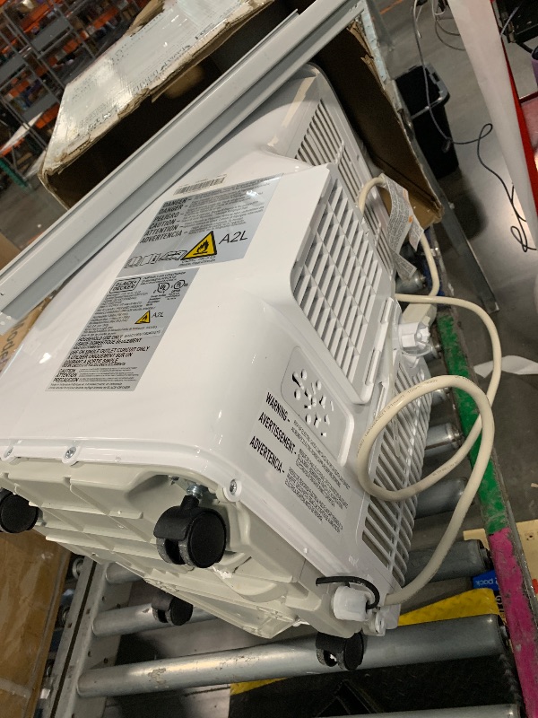 Photo 1 of **Selling for parts ONLY**
BLACK+DECKER Portable Air Conditioner, 8,000 BTU (3,950 BTU SACC) for Rooms up to 400 Sq. Ft., Portable AC with Follow Me Remote Control and Window Kit, BPACT08WT, White