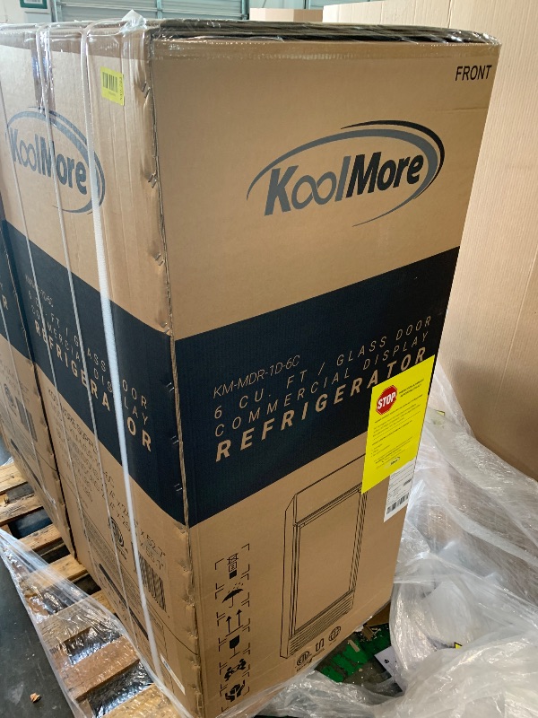 Photo 1 of ****FACTORY SEALED*** SIMILAR ITEM****   6 CU. FT   -----   GLASS DOOR COMMERCIAL DISPLAY REFIGERATOR