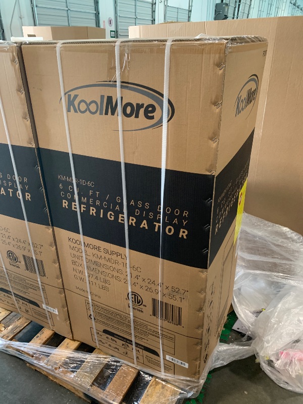 Photo 1 of ****FACTORY SEALED*** SIMILAR ITEM****   6 CU. FT   -----   GLASS DOOR COMMERCIAL DISPLAY REFIGERATOR