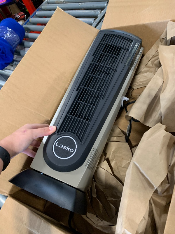 Photo 1 of ***SIMILAR ITEM***** Lasko Portable Oscillating Ceramic Space Heater Tower with Digital Display, Remote Control, 2 Heat Settings and 8 Hour Timer, Gray