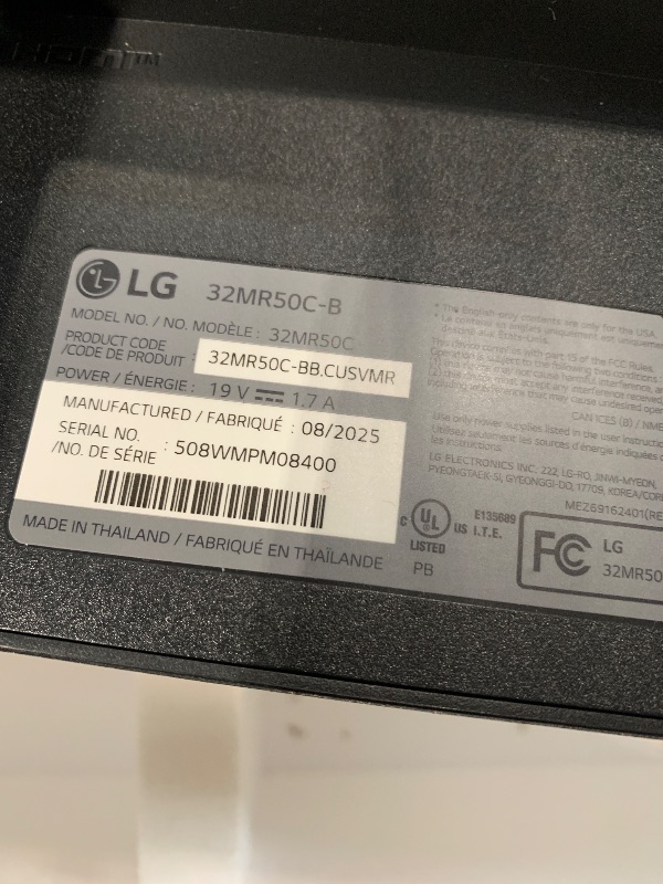 View 5 of ***SIMILAR ITEM***** LG 32GS60QC-B Ultragear 32-inch Curved Gaming Monitor QHD (2560x1440) 180Hz 1ms 1000R AMD FreeSync HDR10 HDMIx2 DisplayPort Borderless Design Black Stabilizer DAS Crosshair FPS Counter - Black