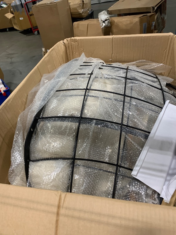 Photo 1 of **MISSING CHAIR** YITAHOME Oversized Rocking Papasan Chair Set of 2, Comfy Indoor and Outdoor Lounge Chair with Thick Cushion for Bedroom, Living Room, Patio, Porch, Garden, Deck, Lawn (Beige)