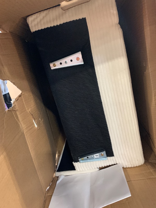 Photo 1 of *MISSING PARTS*
Sofa Bed Sleeper Pull Out 2 in 1 Sectional Sleeper Sofa Couches with Storage, Pullout Sectional Couches for Apartment Living Room,White