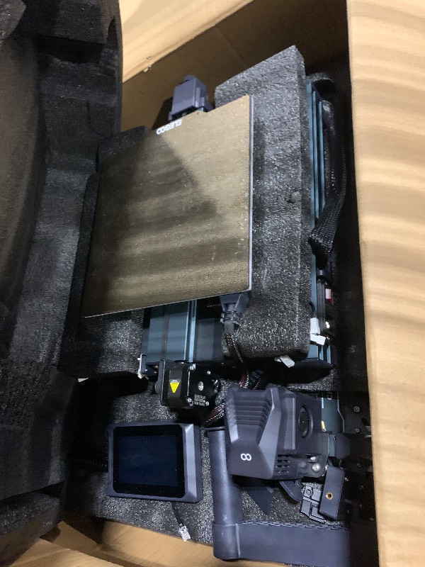 Photo 1 of (3/22/2026 ***FINAL SALE/NO RETURN, SOLD AS PARTS***) ELEGOO Neptune 3 Pro 3D Printer, Quick Assembly with Auto Leveling, Direct Drive Extruder, PEI Flexible Platform and Removable Touchscreen, 8.85x8.85x11 inch Printing Size