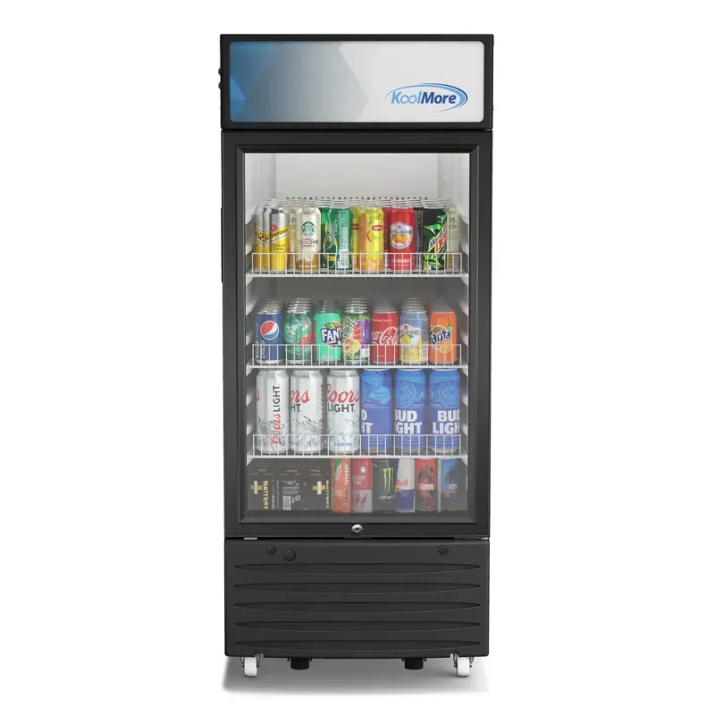 Photo 1 of ***FACTORY SEALED*** KOOLMORE KMMDR1D6C 6 cu. ft. One Glass Door Commercial Display Merchandiser Refrigerator (KM-MDR-1D-6C)