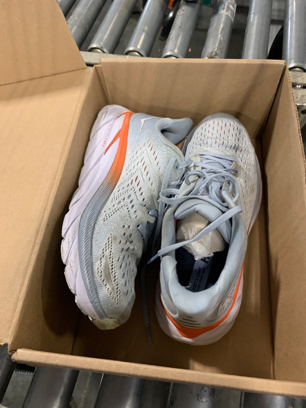 Photo 1 of **MAJOR DAMAGE**
HOKA ONE ONE Clifton 9 Womens Shoes Size 9.5, Color: Airy Blue/Ice Water
**VERY USED**