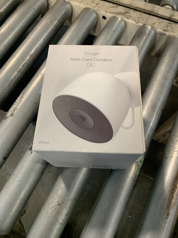 Photo 1 of ***FACTORY SEALED*** Google Nest Cam Outdoor (Wired, 2nd Gen) - Security Camera with 2K Video and Gemini, Night Vision, 2-Way Audio - Works with Google Home - 2025 Model - Snow