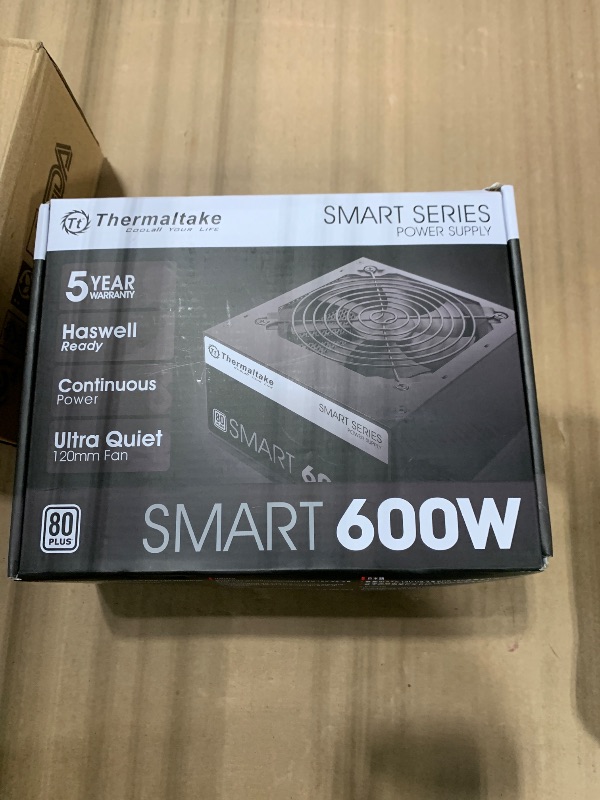 View 2 of ****FINAL SALE NOT RETURNS****MISSING PARTS****
Thermaltake SMART 600W ATX 12V V2.3/EPS 12V 80 Plus Certified Active PFC Power Supply PS-SPD-0600NPCWUS-W